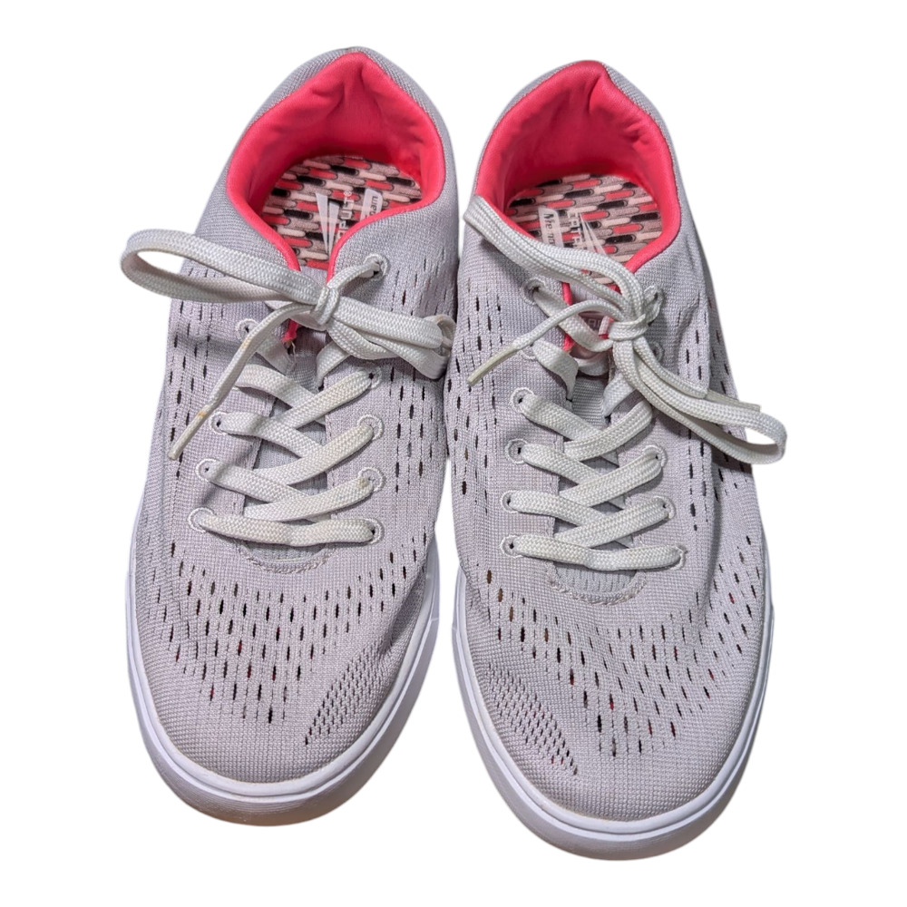 Catapult Landon Women's Walking Shoe Sneakers Gray Mesh Upper With Pink Size 8
